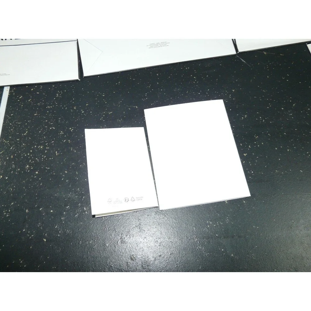 CHANEL Gift Shopping Bag Lot of 5 w/ Ribbon Rose Card Envelope White & Black